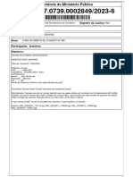 Segredo de Justiça: Tipo de Documento: Origem: Tipo de Atendimento