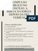 O Impulso Bíblico No Concílio - A Bíblia Na Igreja Depois Da Dei Verbum