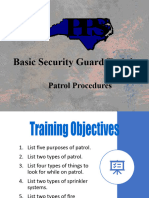 E. Patrol Procedures