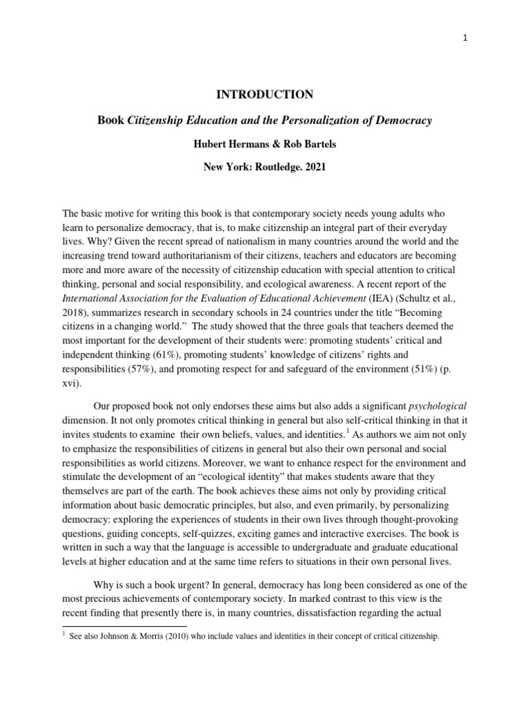 Introduction book citizenship education 2021 download free pdf
