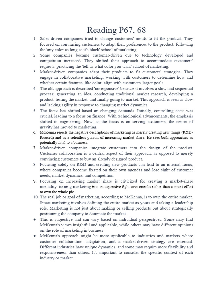 Reading P67, 68 | PDF