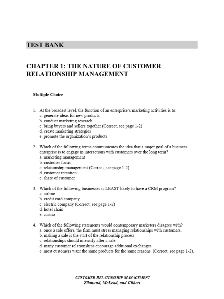 Customer Relationship Management Overview | PDF | Customer Relationship ...
