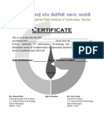 FOS Certificate