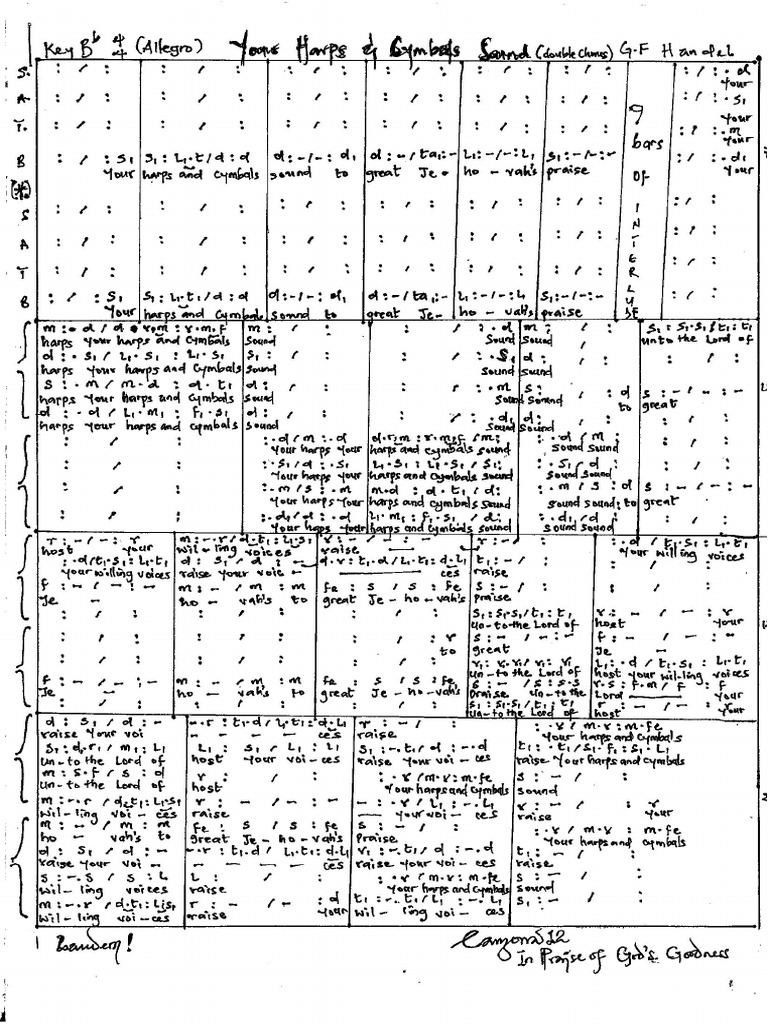 Your Harps and Cymbals Sounds Chorus Solomon PDF