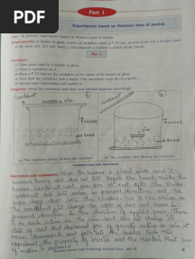 Science 1 Practical Notes Class 9th