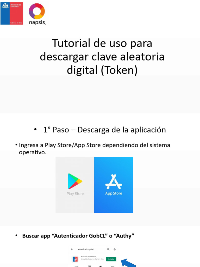 Cómo descargar y usar un token digital | PDF | Juegos y actividades ...