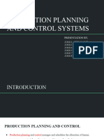 Production Planning and Control Systems