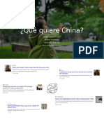 ¿Qué Quiere China?: David Castrillón-Kerrigan Profesor-Investigador Oasis, Cipe, Figri, Uec