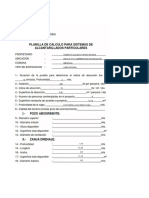 Planilla de Cálculo para Sistemas de Alcantarillados Particulares