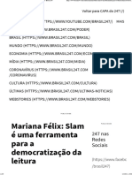 Mariana Félix Slam É Uma Ferramenta para A Democratização Da Leitura - Brasil 247