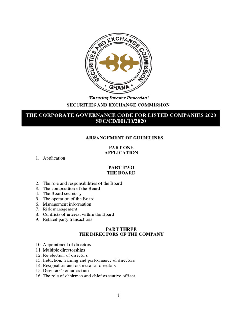 Corporate Governance Code | PDF | Audit Committee | Internal Audit