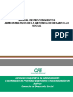 Manual de Procedimientos Administrativos de La Gerencia de Desarrollo Social