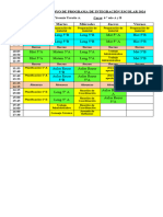 Horario 2024