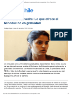 Valentina Saavedra - Lo Que Ofrece El MINEDUC No Es Gratuidad - Lunes 30 de Marzo de 2015