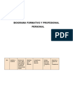 Biograma Formativo y Profesional