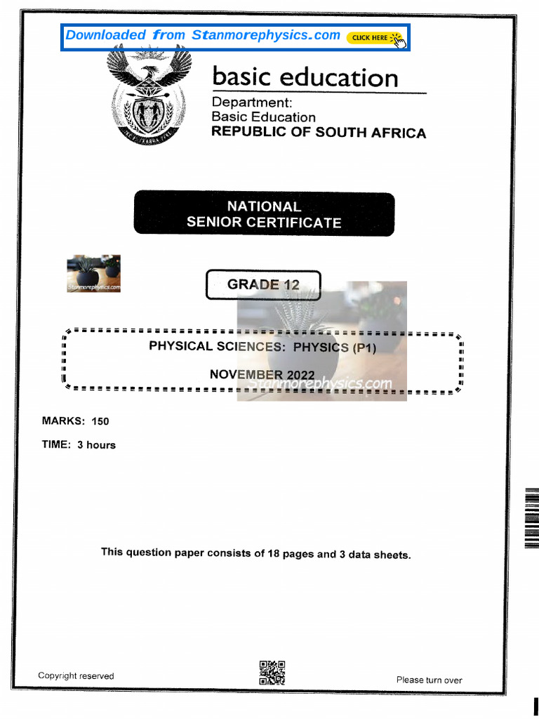 GRADE 12 PHYSICAL SCIENCE P1 NOTES PDF visual data 3