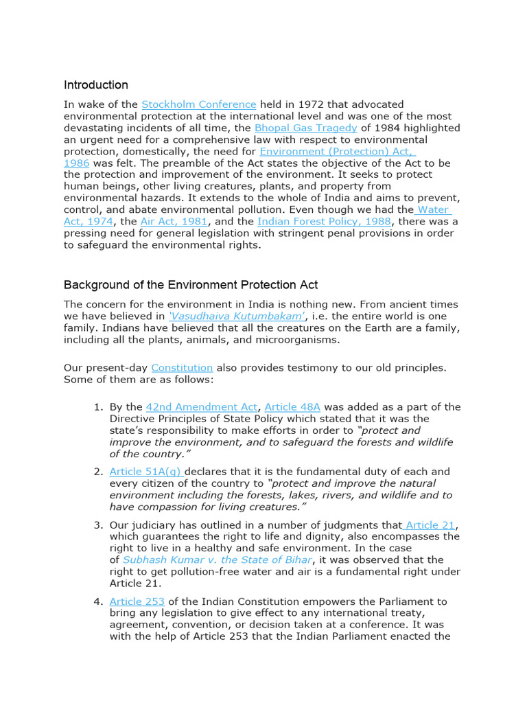 Env Law Pdf Environmental Protection Pollution