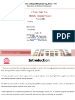 Robotic Vacuum Cleaner: A Project Stage-On