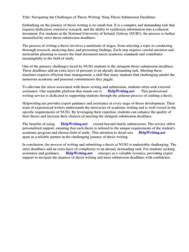 Nuig thesis submission deadlines pdf thesis institute of