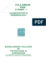 FCPS Part 1 Dermatology & Venereology Syllabus