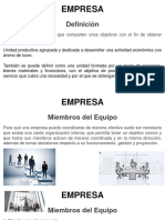 Empresa Miembros Equipo