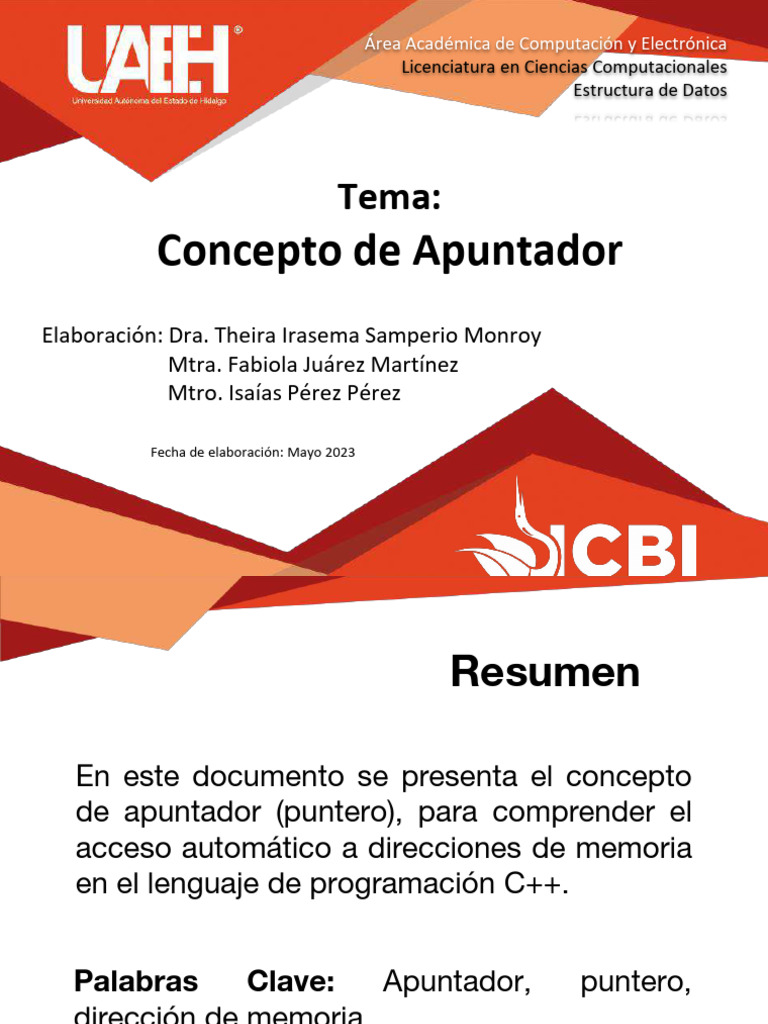 Concepto y Uso de Apuntadores en C++ | PDF | Puntero (Programación de ...