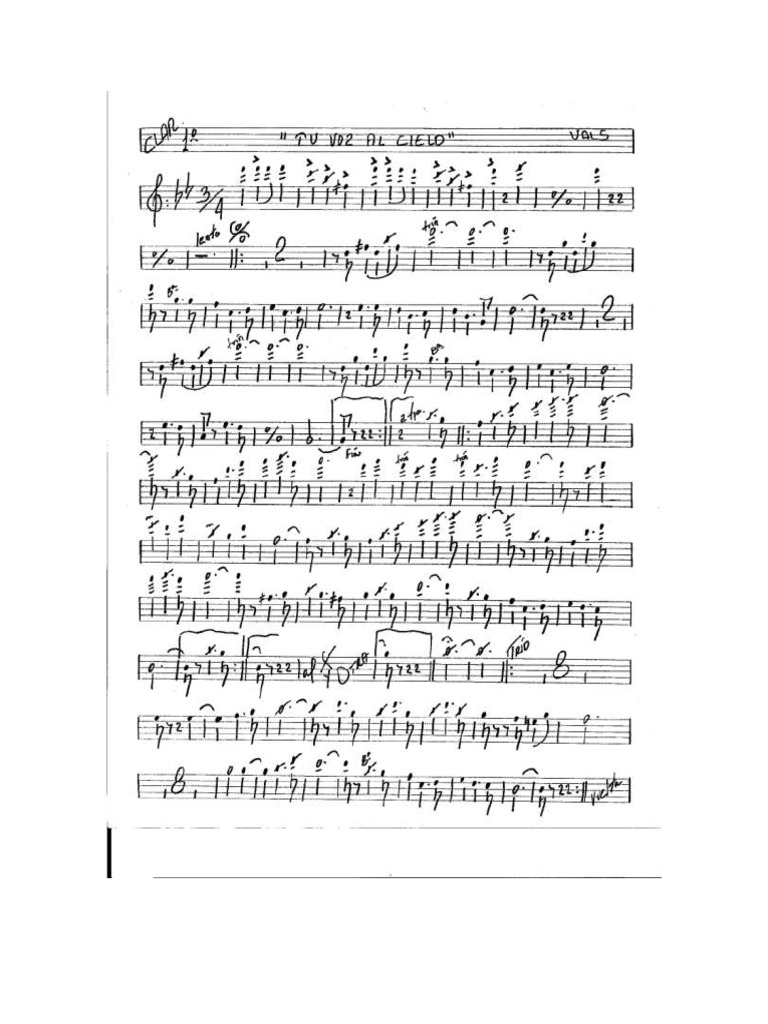 Tu Voz Al Cielo - Banda MM Version 2 | PDF