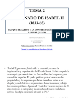 Presentación Tema 2. El Reinado de Isabel II (1833-68)