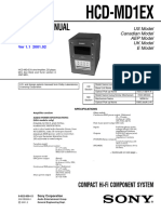 Sony Hcd-Md1ex Service Manual 1
