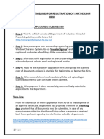 Procedure For Registration of Partnership Firm