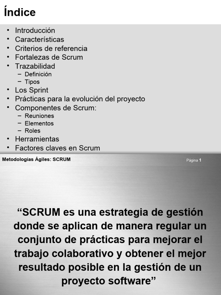 Metodologia SCRUM | PDF | Scrum (desarrollo de software) | Desarrollo ...