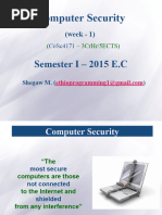 Security - Chapter 1