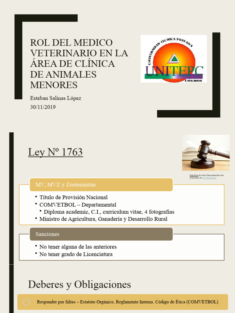 Rol del Médico Veterinario en Clínica | PDF