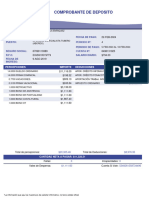 Comprobante de Deposito: Información General