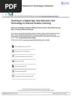 Article 2 - Teaching in A Digital Age How Educators Use Technology To Improve Student Learning