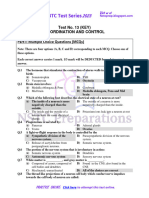 Test-13 Coordination and Control (Key)