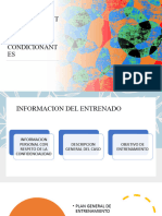 Entrenamiento de Las Condiciones Fisicas Condicionantes