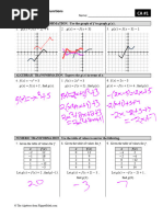 1.12A Translations of Functions: Graphical Transformation. Use The Graph of