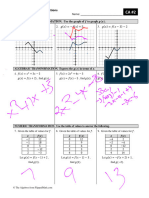 1.12A Translations of Functions: Graphical Transformation. Use The Graph of