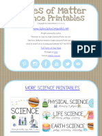 States of Matter Science Printables