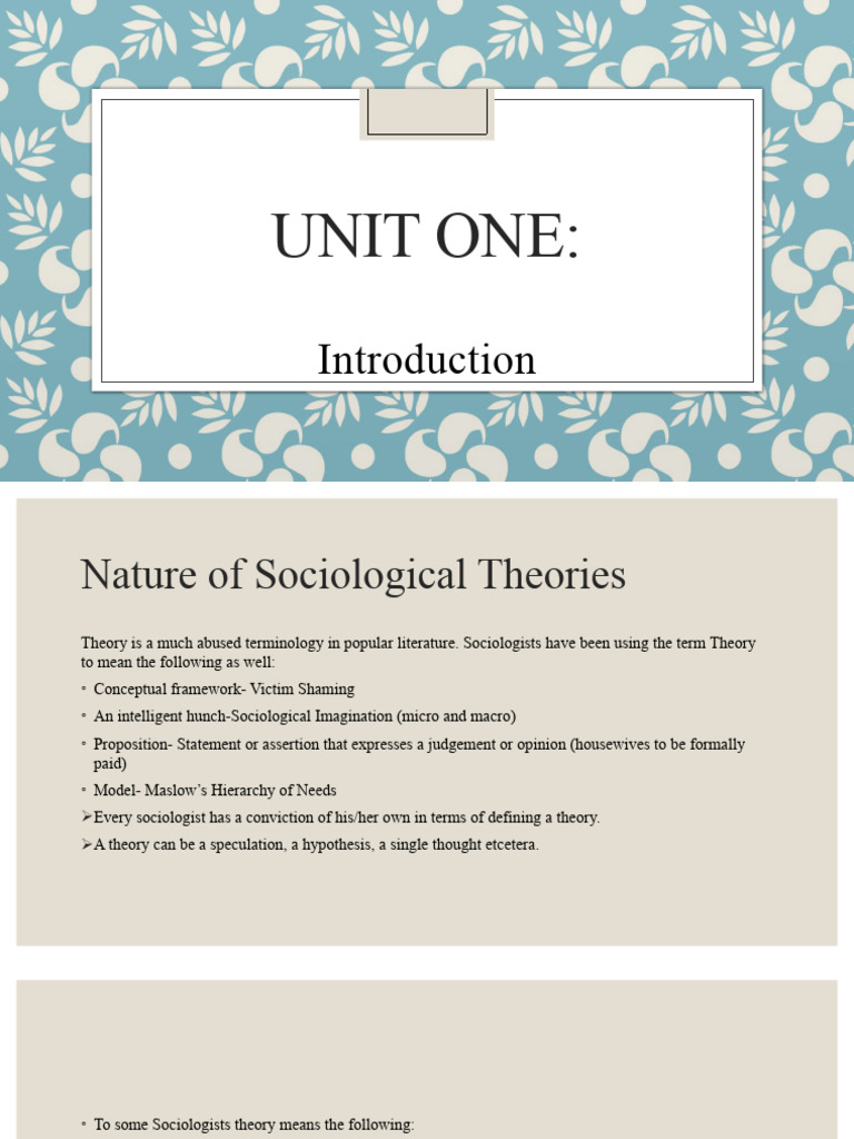 Understanding Sociological Theories | PDF | Science & Mathematics