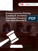 Kumpulan Putusan Putusan Penting Landmark Decisions Penerapan Prinsip Prinsip Hak Asasi Manusia HAM