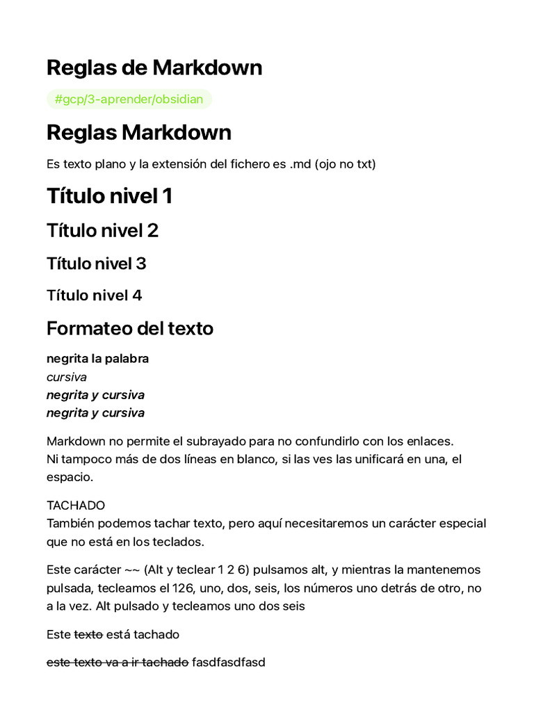 Reglas de markdown pdf compilador inform tica