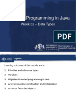 COM323 Programmingin Java Week 02