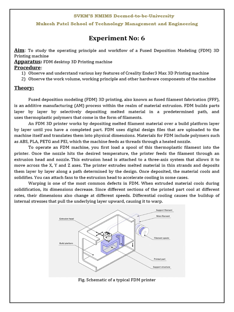 FDM 3D Printing: Principles and Workflow | PDF | 3 D Printing | Engineering