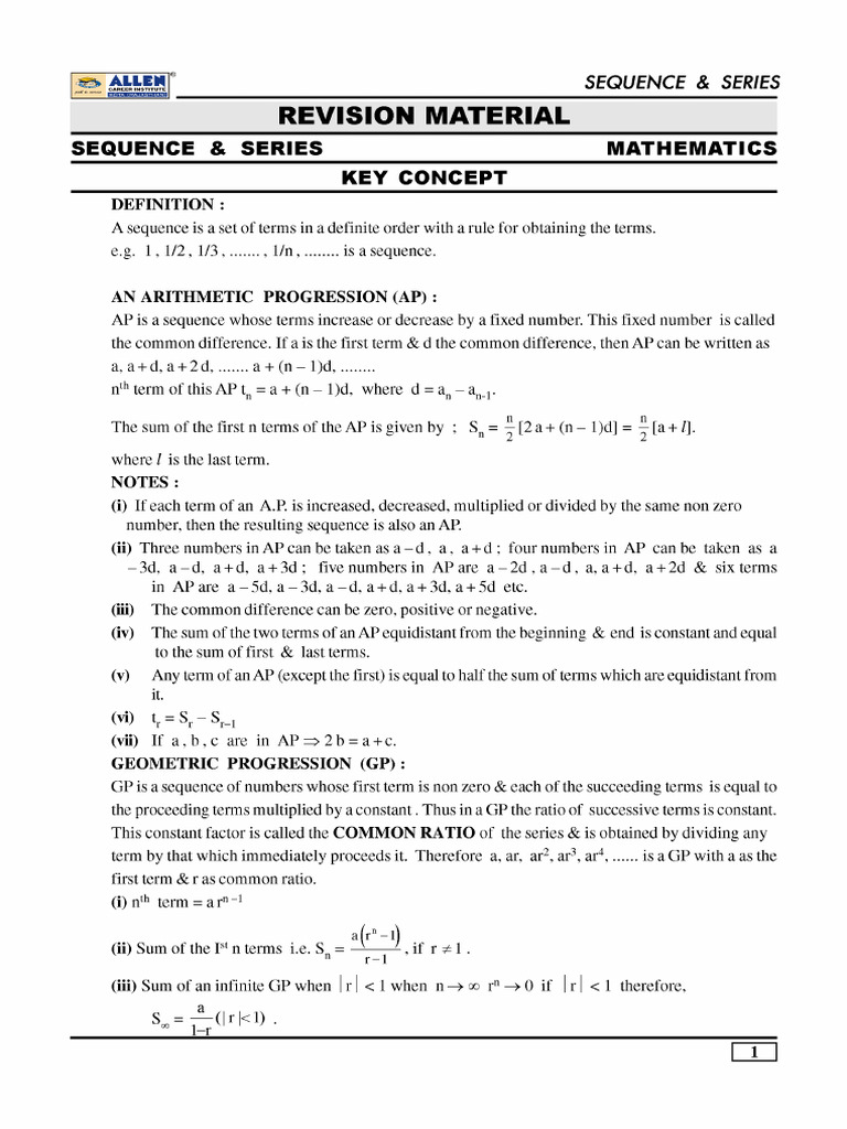 03 sequence and series pdf