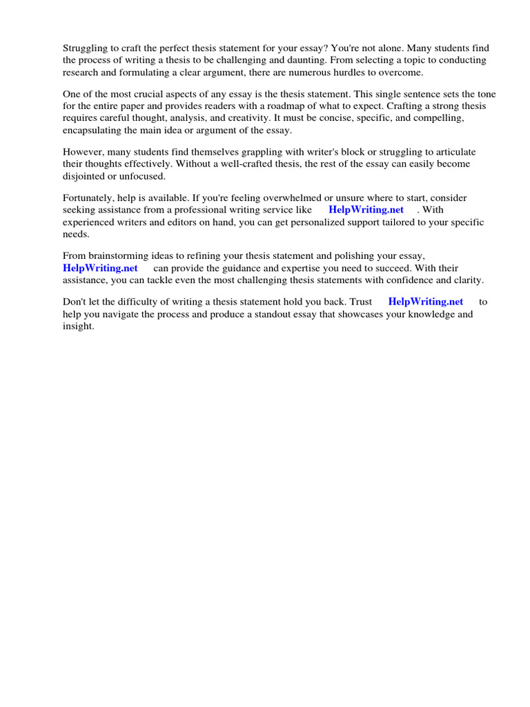 Contoh Thesis Statement Dalam Essay Pdf Essays Indonesian Language