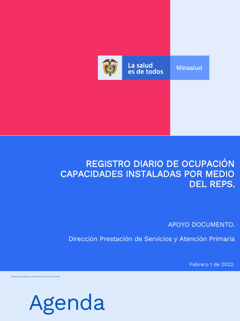 Registro Diario de Ocupación REPS | PDF | Colombia