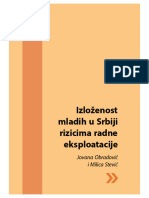 Jovana Obradović I Milica Stević - 2021. Izloženost Mladih U Srbiji Rizicima Radne Eksploatacije