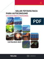Teclisa - Catálogo Energía Solar para Autoconsumo - GC Gruppe - 2021